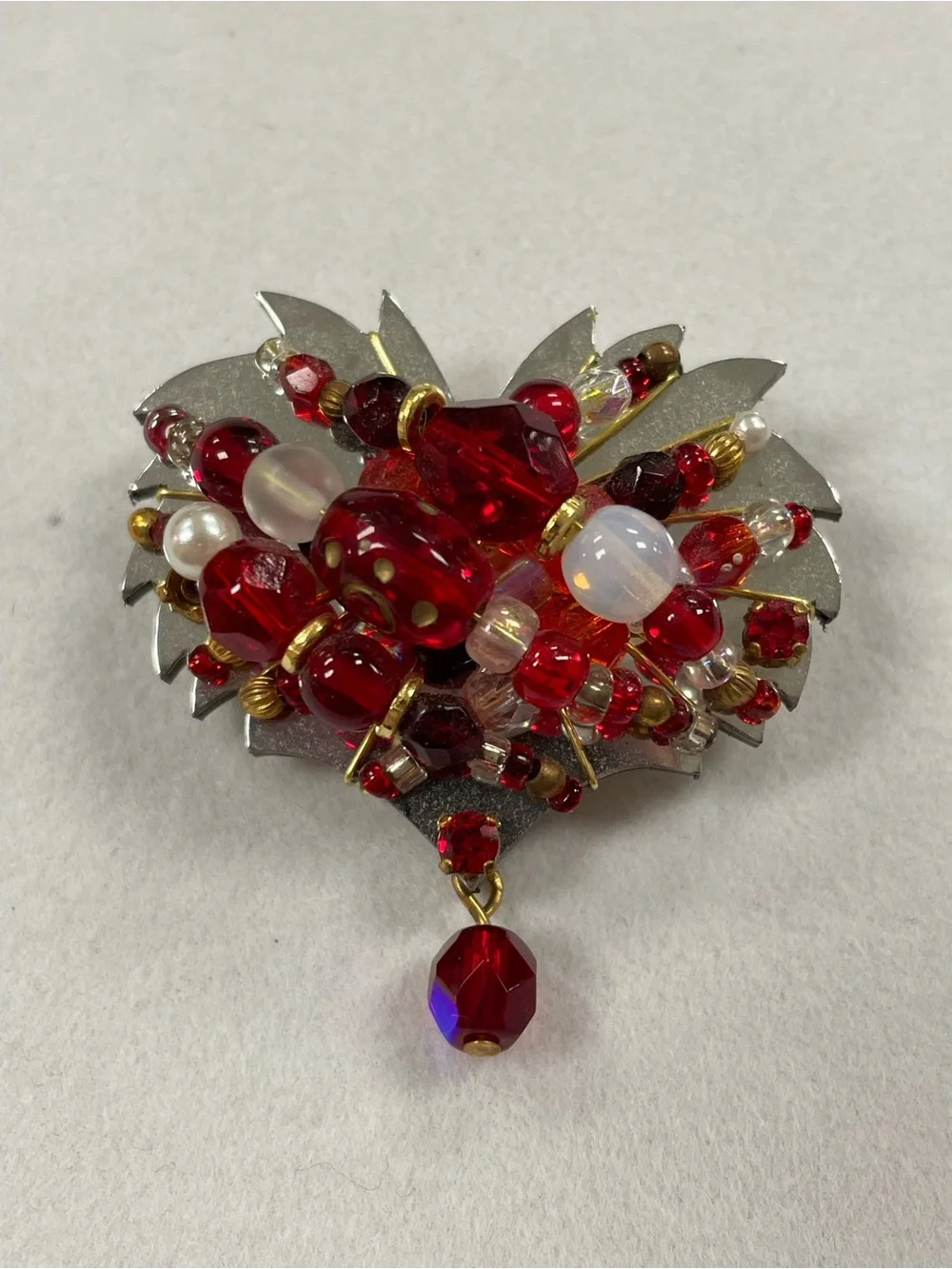 Liztech Wrapped in Love Heart Hand-Crafted Brooch